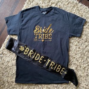 BUNDLE OF 2 ITEMS. BRIDR TRIBE BLACK/GOLD. Sz. M